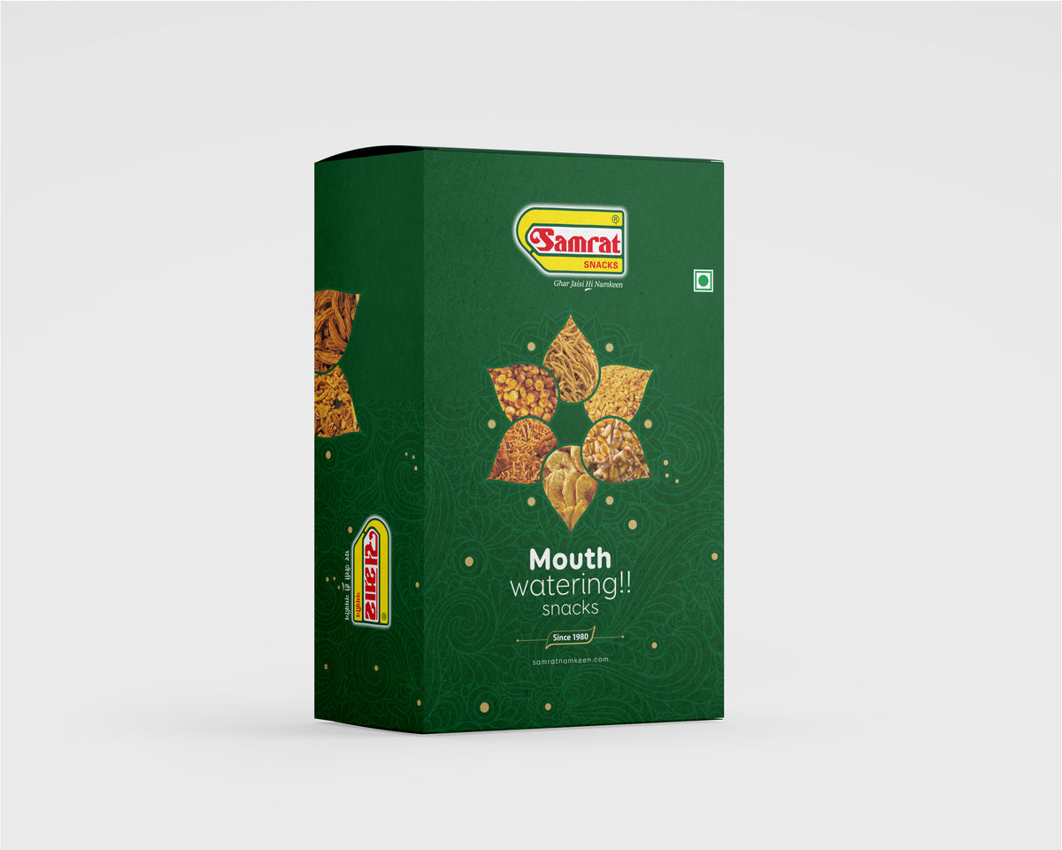 Samrat Namkeen Gift Box - Assorted Snack Hamper Combo | Festival, Birthday & Wedding Gift | Ghar Jaisi Namkeen